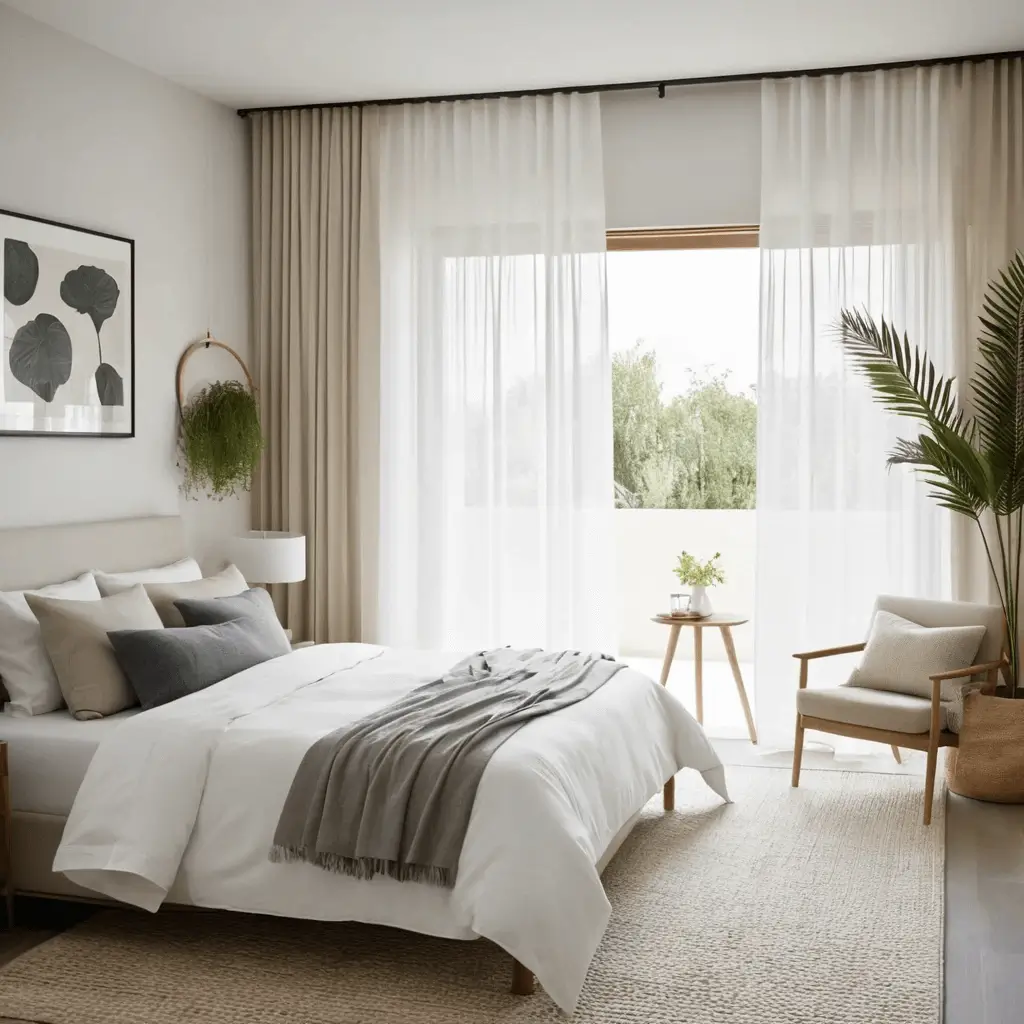 ستائر غرف نوم ناعمة