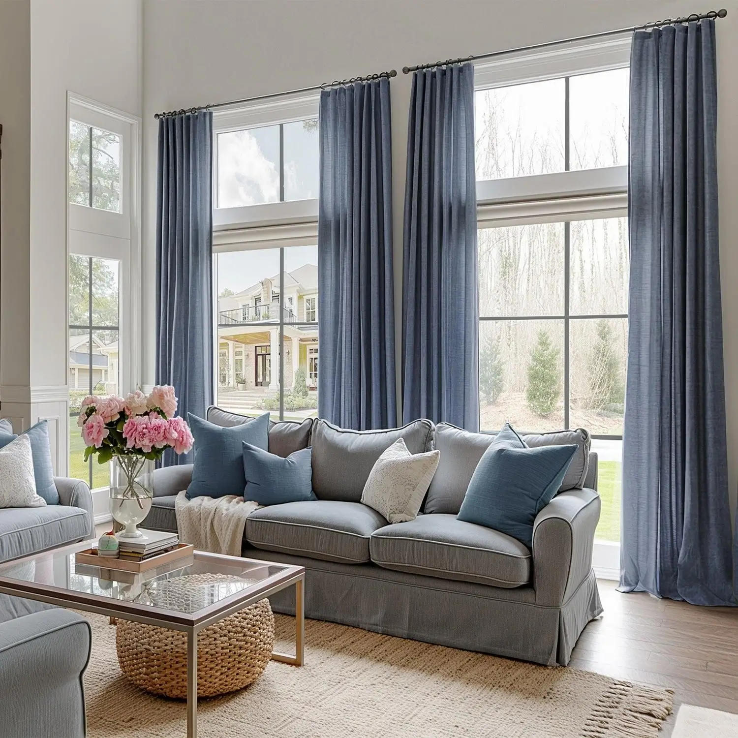 ستائر ناعمه للصالات